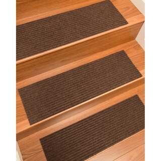 Halton Carpet Chocolate Stair Treads (9" x 29") (Set of 13)
