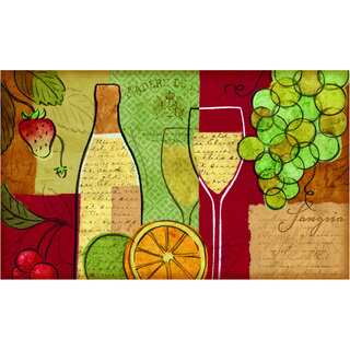 Indoor Sangria Wine/Fruit Kitchen Mat (18x30)
