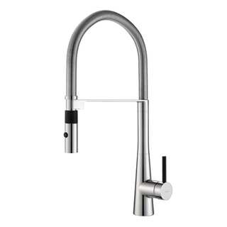 KRAUS Crespo Flex Single-Handle Commercial Style Kitchen Faucet with Dual-Function Sprayer