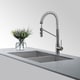 KRAUS Oletto Single-Handle Commercial Style Kitchen Faucet with Dual-Function Sprayer in Chrome