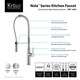 KRAUS Nola Single-Handle Commercial Style Kitchen Faucet with Dual-Function Sprayer in Stainless Steel