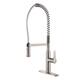 KRAUS Nola Single-Handle Commercial Style Kitchen Faucet with Dual-Function Sprayer in Stainless Steel