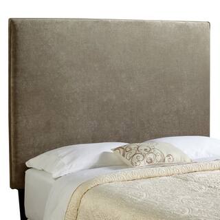 Humble + Haute Bingham Tall Full Size Light Grey Velvet Upholstered Headboard
