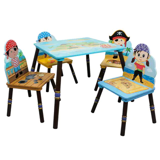 Fantasy Fields Pirate Island 5-piece Kid's Table Set