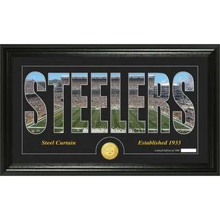 Pittsburgh Steelers 'Silhouette' Bronze Coin Panoramic Photo Mint