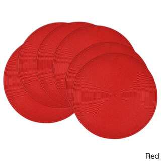 Indoor/ Outdoor Round Woven Placemat (Set of 6)