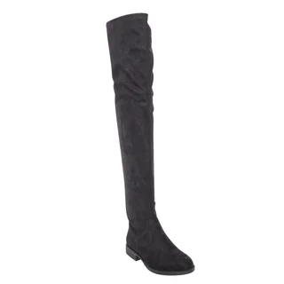 Bamboo Montana-53 Women's Stretch Side Zipper Snug Fit Thigh High Riding Boots