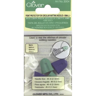Point Protectors For Circular Knitting NeedlesSizes 0 To 8 4/Pkg