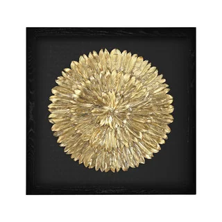 Dimond Home Gold Feather Spiral Framed Wall Art