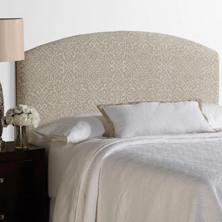 Humble + Haute Parker Full Size Taupe/Ivory Curved Upholstered Headboard