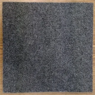 Peel And Stick 36 sq. ft. Charcoal Grey Carpet Tiles