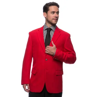 Bolzano Men's Red 2-button Jacket (Option: 40l)