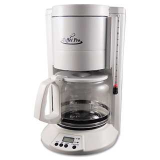 Coffee Pro Home/Office 12-Cup White Coffee Maker