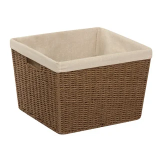 Honey-Can-Do Parchment Cord Basket w/liner