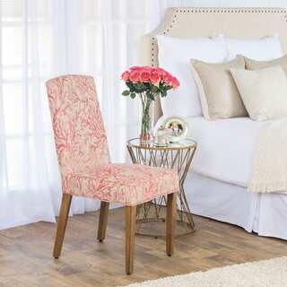 HomePop Soft Pink Coral Parson Chair