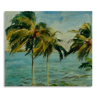 Gallery Direct Allyson Krowitz 'Aqua Bay' Printed on Birchwood Wall Art