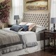 Jezebel Adjustable King/ California King Button Tufted Fabric Headboard by Christopher Knight Home