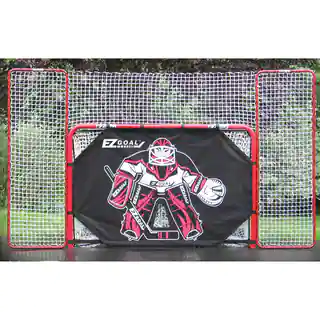 2-inch Heavy-Duty Official Regulation Folding Metal Hockey Goal with Targets, Backstop and Shooter Tutor