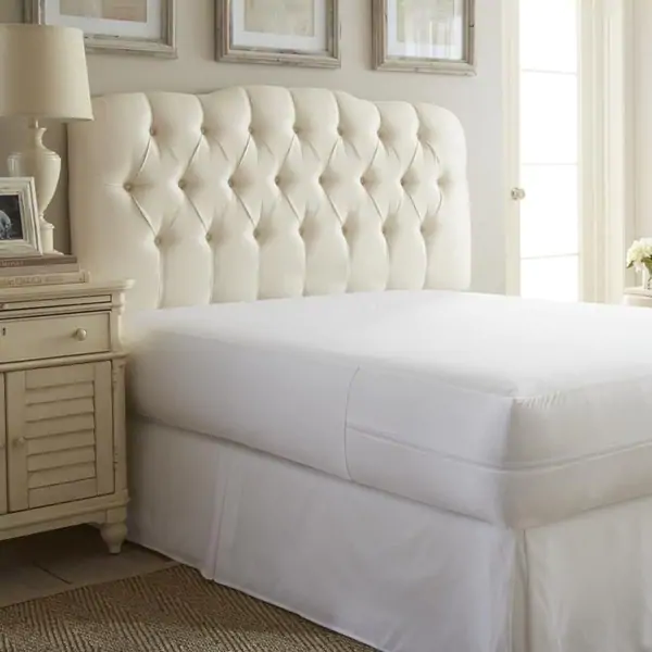 Simply Soft Zippered Bed Bug Mattress Encasement - White