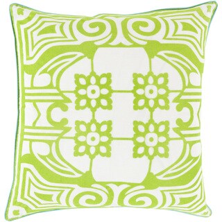 Decorative Allyson Floral Polyester or Down Filled 20-inch Throw Pillow