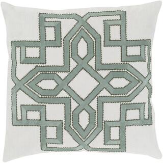 Decorative 20-inch Poly or Down Filled Garcia Geometric Throw Pillow