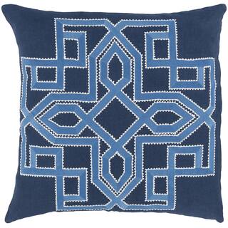 Decorative 20-inch Poly or Down Filled Garcia Geometric Throw Pillow