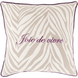 Decorative Claire French Feather and Down or Polyester Filled 20-inch Throw Pi