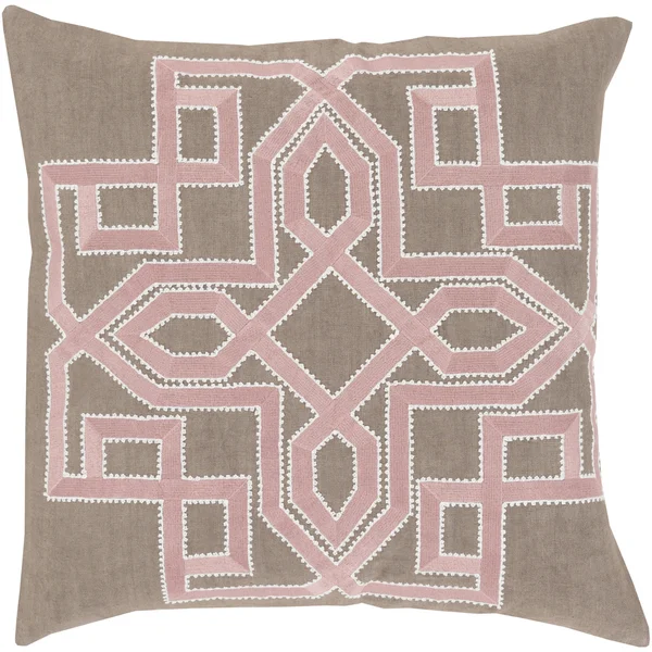 Decorative Garcia Geometric 18-inch Poly or Feather Down Filled Throw Pillow. Opens flyout.