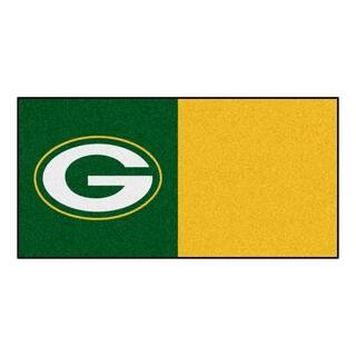 Fanmats Green Bay Packers Green and Gold Carpet Tiles