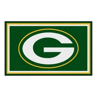 Fanmats Green Bay Packers Green Nylon Area Rug (4' x 6')