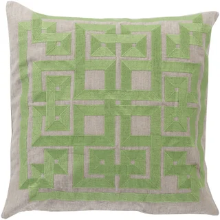 Decorative Felipe Geometric Feather and Down or Polyester Filled 18-inch Throw Pillow