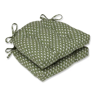 Pillow Perfect Diego Olive Reversible Chair Pad (Set of 2)