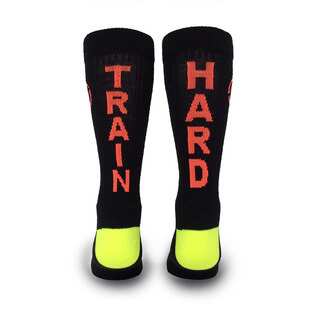 Inspyr Socks, Train Hard Athetic Lifestyle Crew Sock Large
