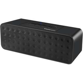 Black Portable Bluetooth Stereo Speaker with Speaker Phone Function