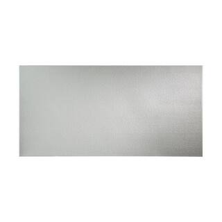 Fasade Hammered Argent Silver Wall Panel (4' x 8')