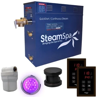SteamSpa Royal 9 KW QuickStart Steam Bath Generator Package in Oil Rubbed Bronze