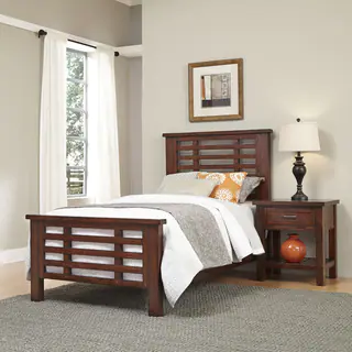 Cabin Creek Twin Bed and Night Stand by Home Styles