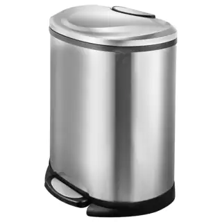 JoyWare 13.2 Gallon/50 Liter Semi-Round Step Trash Can