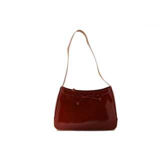 24/7 Comfort Apparel Knitted Design Faux Leather Bag