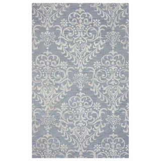 Arden Loft Falmouth Fields Grey/ Ivory Floral Hand-tufted Wool Area Rug (8' x 10')