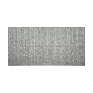 Fasade Vertical Ripple Argent Silver 4-foot x 8-foot Wall Panel