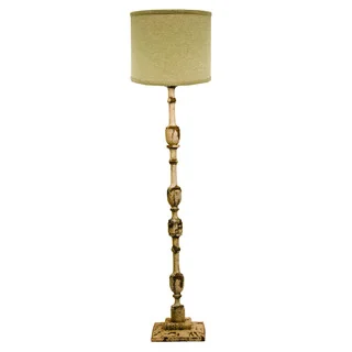 Somette Harlan Weathered Cream 58-inch Floor Lamp