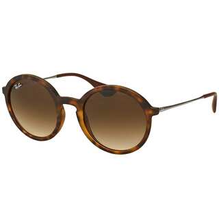 Ray Ban Unisex RB 4222 865/13 Dark Rubber Havana Round Sunglasses