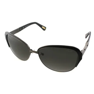 Lanvin Women's SLN 035N 0448 Copper And Black Leather Cat Eye Sunglasses