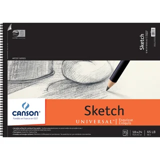 Canson Universal Spiral Sketch Book 18inX24in35 Sheets