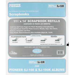 Pioneer Post Bound Refill Pages 25/Pkg11inX14in
