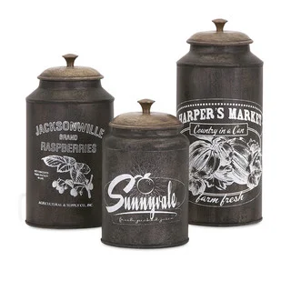 Darby Metal Canisters (Set of 3)
