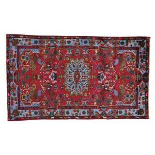 Full Pile Persian Nahavand Oriental Rug Hand Knotted (4'9 x 8')