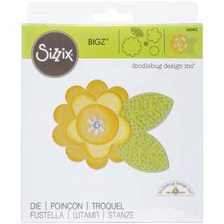 Sizzix Bigz Die 5.5inX6in By DoodlebugFlower Layers & Leaf #2