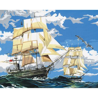 Paint By Number Kit Artist Canvas Series 11inX14inSailing Ships